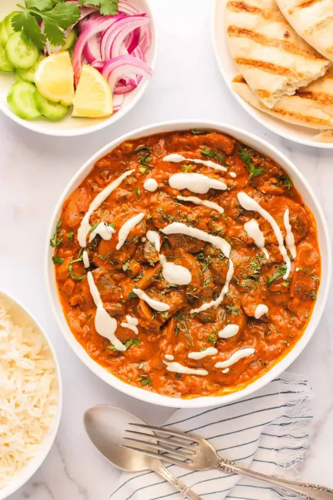 Mushroom butter masala