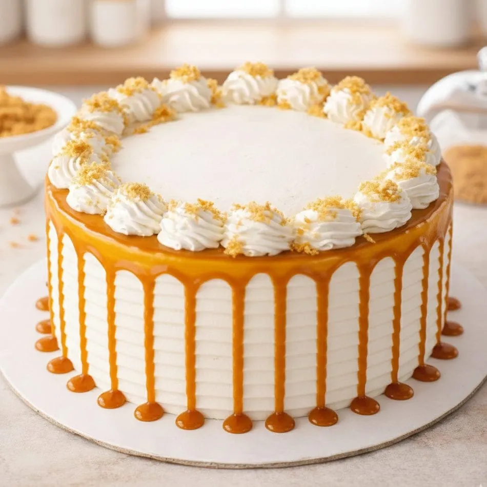 Caramel Swirl Butterscotch Drip Cake (500g)